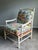 Coastal Vintage Coastal Palm Beach Lounge Chair & Ottoman in Custom Tropical Upholstery For Sale - Image 3 of 6