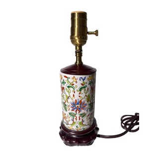 Hand-Painted Antique Chinese Vase Lamp With a Storied Provenance! For Sale