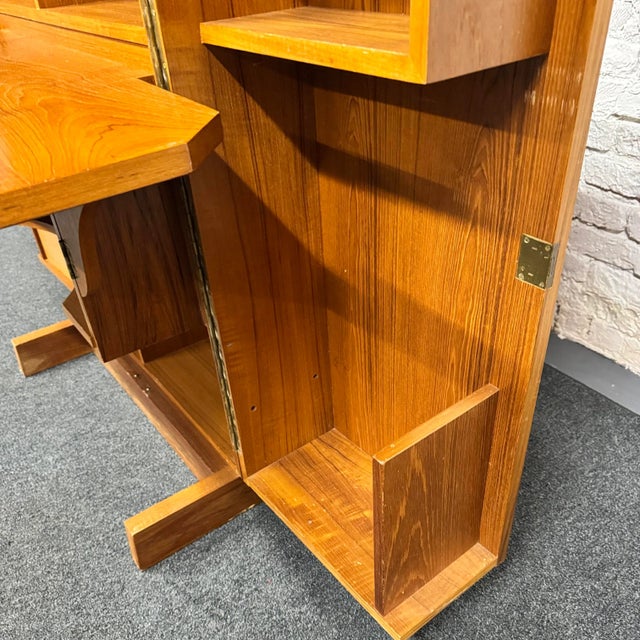 1970s Mummenthaler & Meier Teak "Magic Box" Fold Out Secretary For Sale - Image 5 of 16