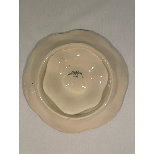 Oyster Gray 1920s French Sarreguemines Majolica Oyster Plate For Sale - Image 8 of 11