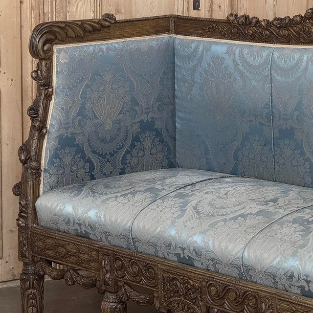 19th Century French Louis XVI Canape ~ Settee For Sale - Image 9 of 18