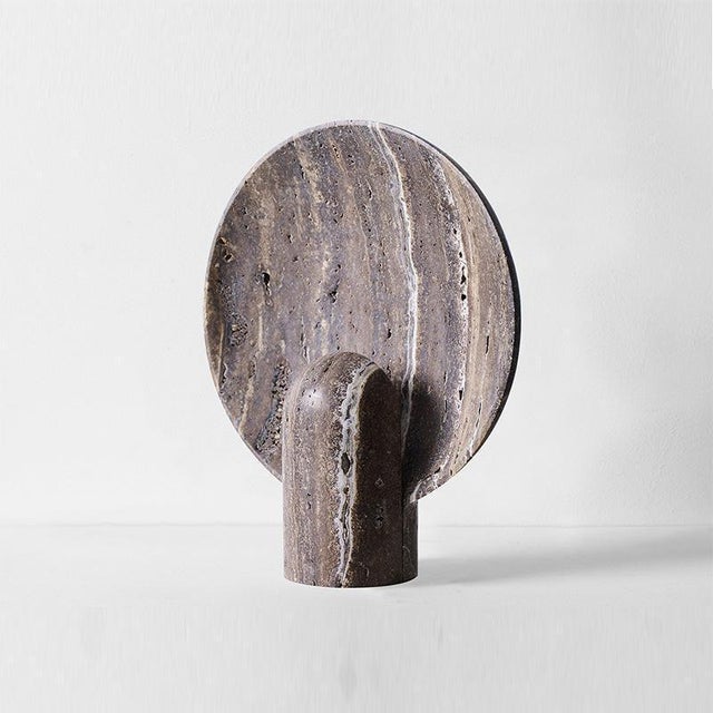 Textured Resin Art Ambiance Table Lamp For Sale - Image 4 of 6