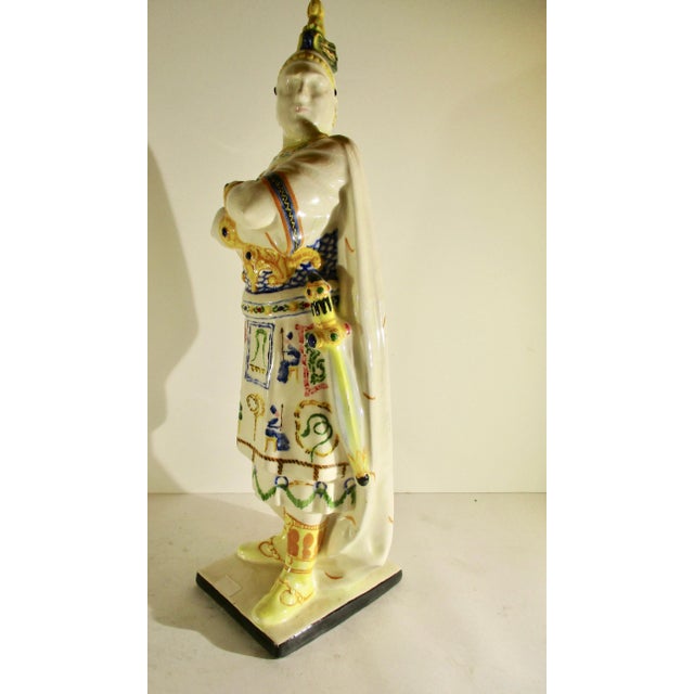 Figurative Italian Ceramic Figure of Caruso Early 20th For Sale - Image 3 of 11