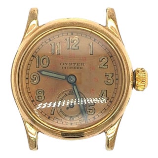 Antique 28mm Manual Rolex Oyster Pioneer Watch Face With Chronograph For Sale