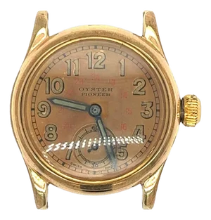 Antique 28mm Manual Rolex Oyster Pioneer Watch Face With Chronograph