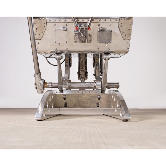 Martin-Baker Mk2 Ejection Seat, Polished Aluminum, Mid-Century Art For Sale - Image 9 of 18