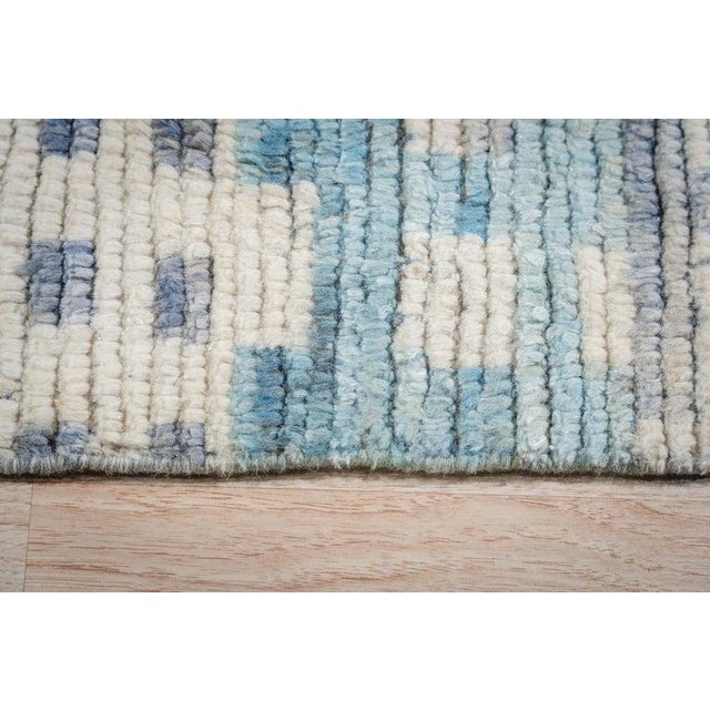 2020s 12x15 Ivory Hand-Knotted Wool Abstract Village Motifs Tribal Modern Carpet Rug For Sale - Image 5 of 8