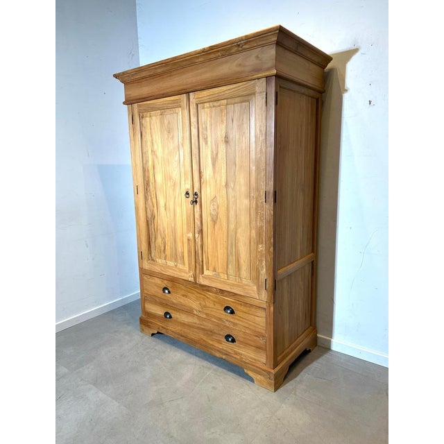 Vintage Teak Storage Cabinet For Sale - Image 4 of 7