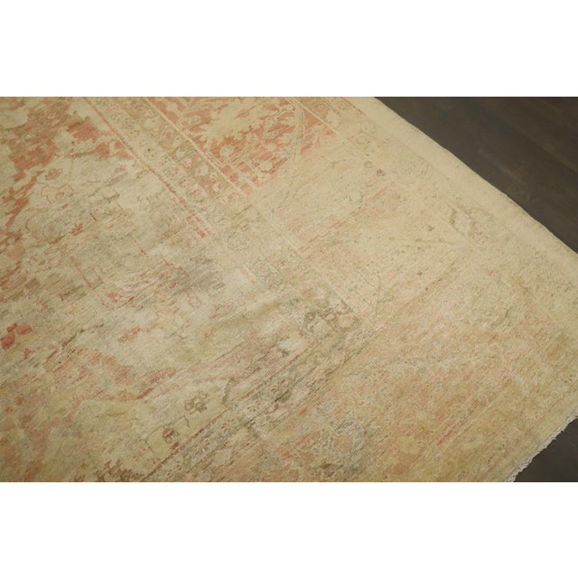Brown Late 19th Century Zabihi Collection Lage Square Ziegler Sultanabad Rug - 13'5" x 14'8" For Sale - Image 8 of 12