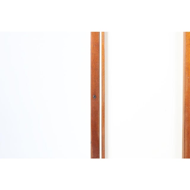 Mahogany and Beige Panel Wardrobe by André Sornay, France, 1960s For Sale - Image 9 of 11