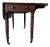 Antique English Regency Solid Mahogany Pembroke Drop-Leaf Table With Drawer & Original Casters For Sale