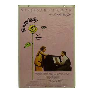 Original "Funny Lady" Starring Barbara Streisand & James Caan Foam Core Mounted Movie Poster For Sale