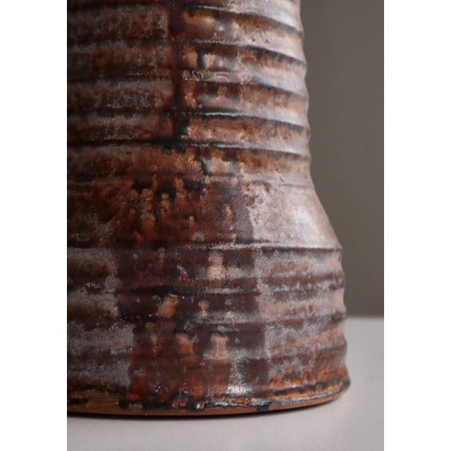 Large Art Nouveau Ceramic Table Lamp by Hans Peter Knudsen, Denmark, 1920s For Sale - Image 9 of 16