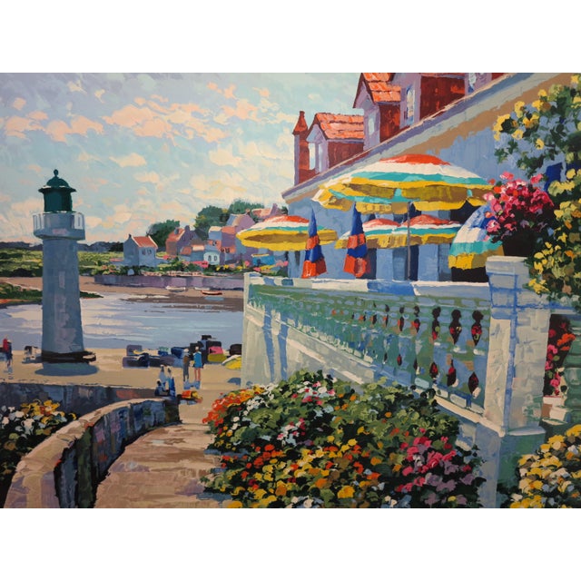 "Lighthouse at By Howard Behrens Produced in 1992 Serigraph on Paper 30" x 41" Image 36" x 46" with Margins Hand Signed...
