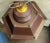 Mid 20th Century French Large Scale Hexagon Copper / Cast Iron & Brass Three Light Lanterns - Pair For Sale In Atlanta - Image 6 of 11