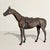 This American cast bronze thoroughbred stands exactly as every great racehorse should: collected, disciplined, muscles...