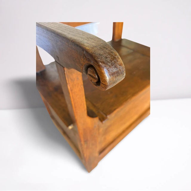 Wood 18th Century French Country Storage Bench For Sale - Image 7 of 8