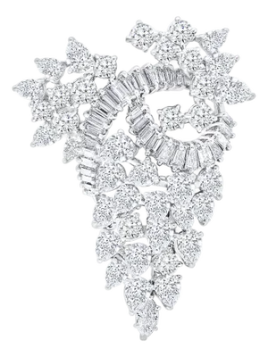 15.5ct Diamond Pear, Round & Baguette Platinum Pin / Pendant VS Quality Estate