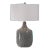 Felipe Distressed Gray Table Lamp For Sale