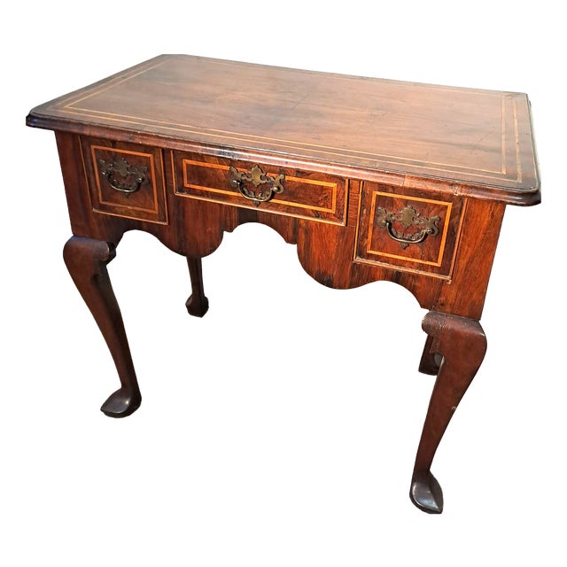 Antique Walnut Side Table, 1730 For Sale