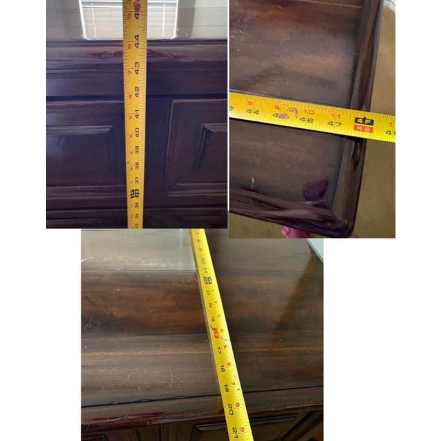 Bernhardt Ravello Distressed Walnut 4 Drawer Media Chest Dresser For Sale In Dallas - Image 6 of 10