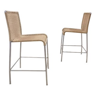 Agra Bar Stools by Enrico Franzolini for Accademia, Italy, 1990s, Set of 2 For Sale