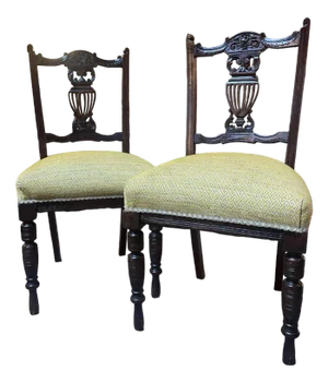 Set of Edwardian Hallway Chairs, 1890s