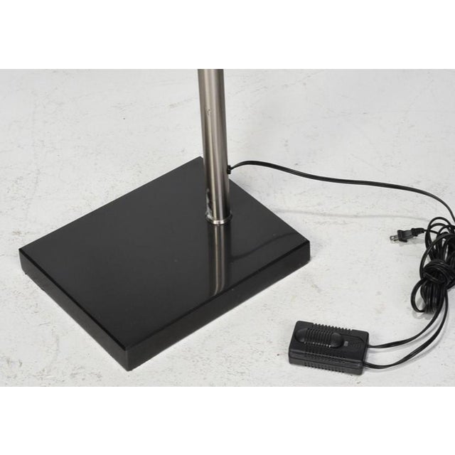 Mid 20th Century Brushed Chrome Adjustable Floor Lamp For Sale - Image 4 of 4
