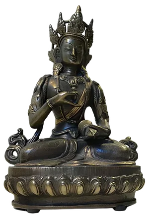 Antique Tibetan Vajrasattva Buddha in Bronze