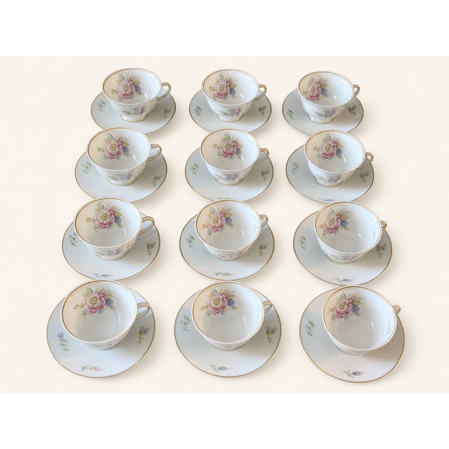 White 96-Pc Rosenthal Continental Classic Rose 2554-61 China Set Service for 12 For Sale - Image 8 of 17