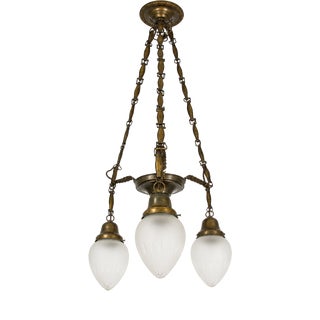 Vintage Art Deco Pendant Light, 1930s For Sale