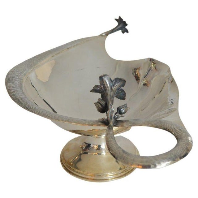 Turkish Set of Two Damar 925 Silver Flower-Form Bowls. Turkey, Early 20th Century For Sale - Image 3 of 10