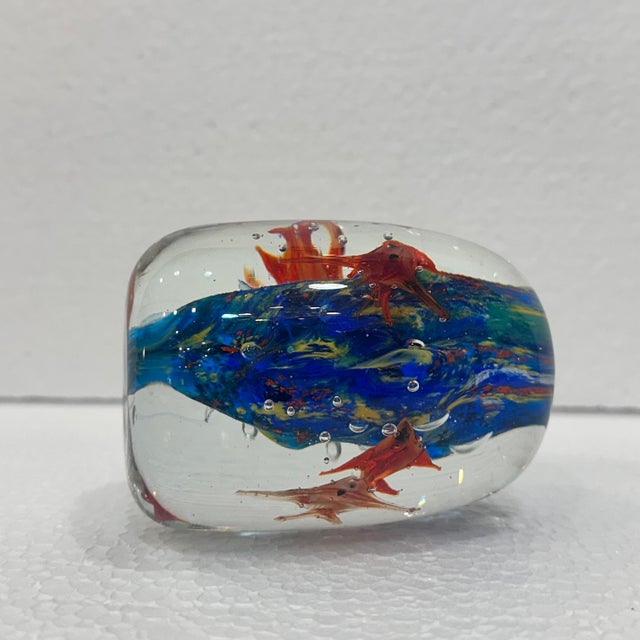 Red Paperweight Fish in Murano Glass, Italy, 2000s For Sale - Image 8 of 18