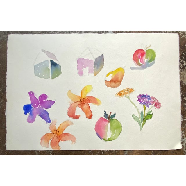 Impressionist Martha Stiles Landscape Watercolor For Sale - Image 3 of 3