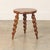 French 1950s Short French Wood Tripod Stool For Sale - Image 3 of 9