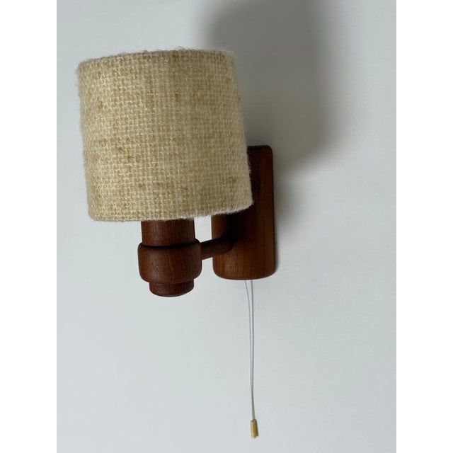 1960s Mid-Century Modern Teak Wall Lamp from Temde Leuchten, 1960s For Sale - Image 5 of 18