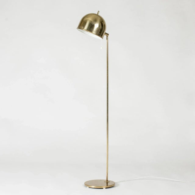 Gold Vintage Brass Floor Lamp from Bergboms, 1960s For Sale - Image 8 of 8