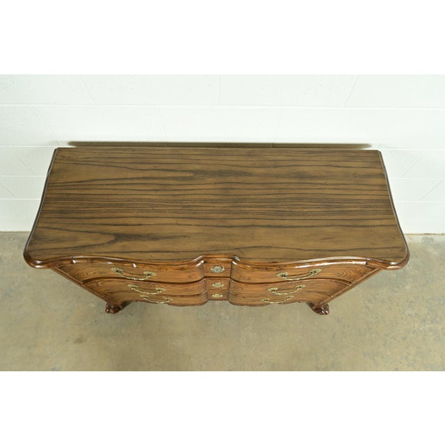Baker Furniture French Provincial Louis XV Carved Oak Dresser or Chest of Drawers For Sale - Image 13 of 16