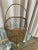 French Brass Woven Basket, Pair For Sale - Image 4 of 9