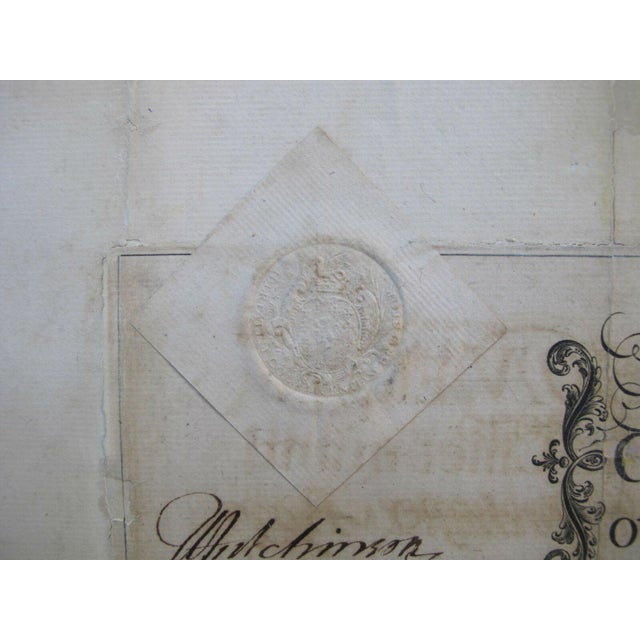 Late 18th Century Thomas Hutchinson Appoint George Abbot to Lt. Colonel 4th Militia 1771 Document For Sale - Image 5 of 7