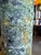 Glass Vintage Murano Scavo Corroso Glass Cylinder Vase Acid Green and Yellow For Sale - Image 7 of 15