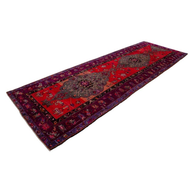 Exceptional 1981 Handwoven Turkish Rug, Large Runner, 5′5″ X 15′11″ For Sale - Image 9 of 16