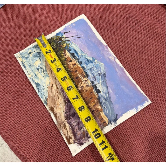 N.Manolla Oil Painting 1950s Loose Signed From Italy For Sale In Atlanta - Image 6 of 6