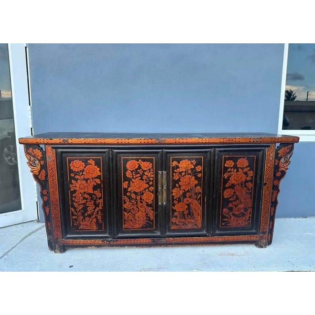 Antique Chinese Enchanted Garden Coffer,C.1850 For Sale - Image 9 of 10