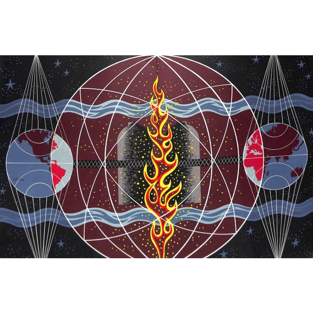 Paper "Les Veines De La Terre" 1957 Cocteau, Jean For Sale - Image 7 of 12