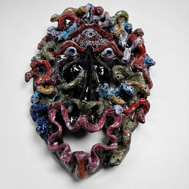 Monumental Cyclops Medusa Apotropaic Mask from Gennaro Condurso, Italy, 2010s For Sale - Image 10 of 17