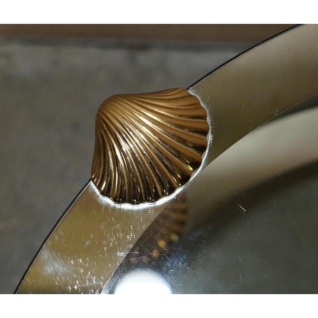 Mid-Century Modern Coffee Table in Brass and Silvered Glass, 1950s For Sale - Image 11 of 17