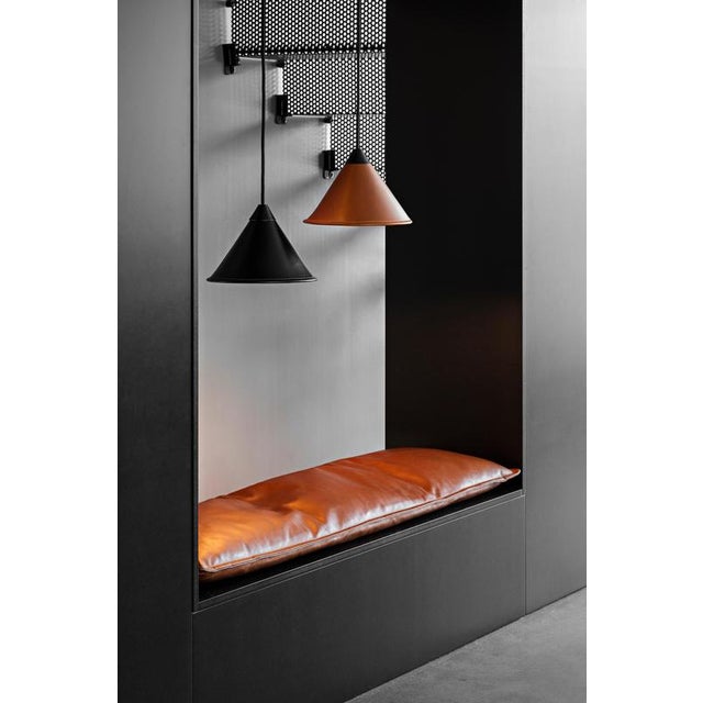 Namibia Leather Cone Small Lamp by Cuero Design For Sale - Image 14 of 18