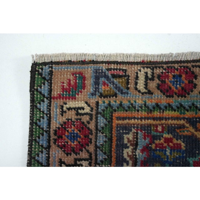 Red 1970s Vintage Persian Handmade Wool 9x13 Red Area Rug For Sale - Image 8 of 11