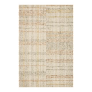 Chris Loves Julia x LoloiChris Natural / Multi 3'-6" x 5'-6" Accent Rug For Sale